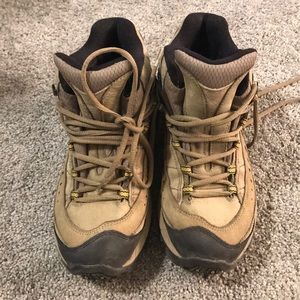 Used Merrell waterproof hiking boots.
